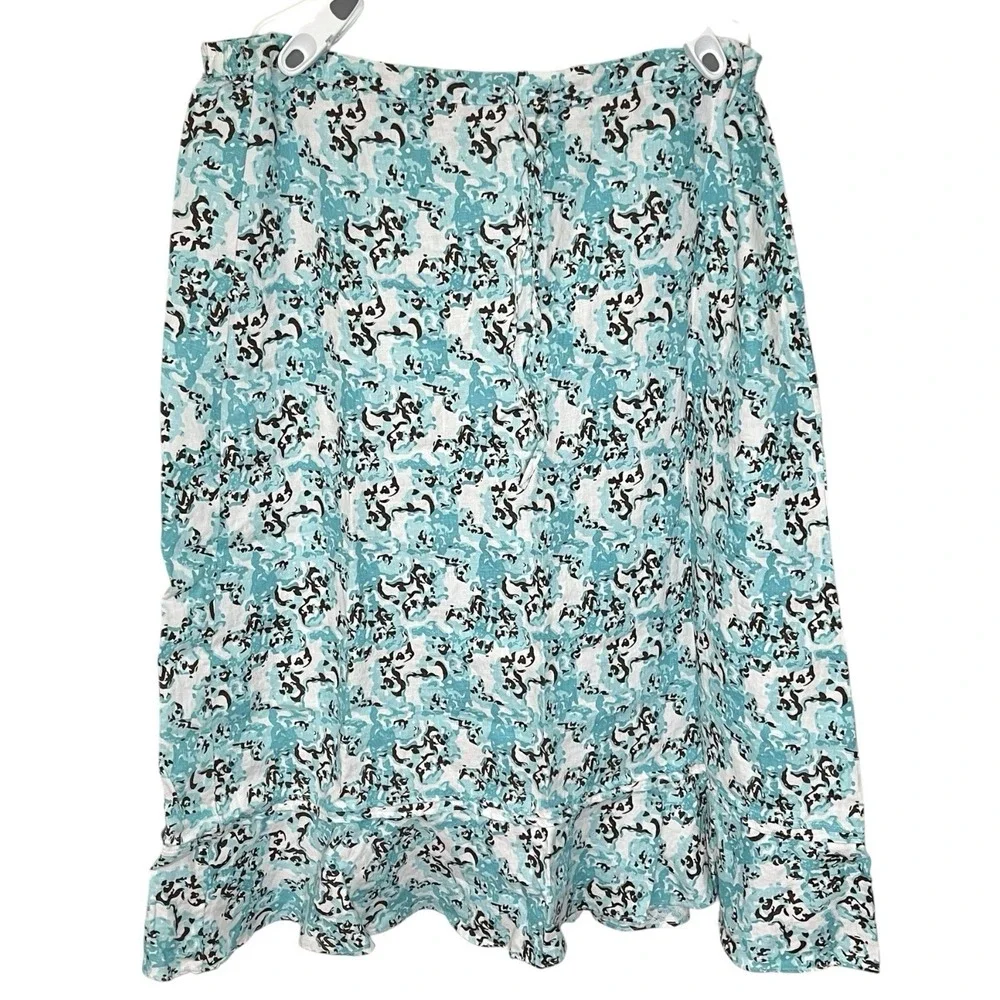 2pk‎ Choices XL Multicolor Linen Skirt Floral Animal Print Tropical Coastal